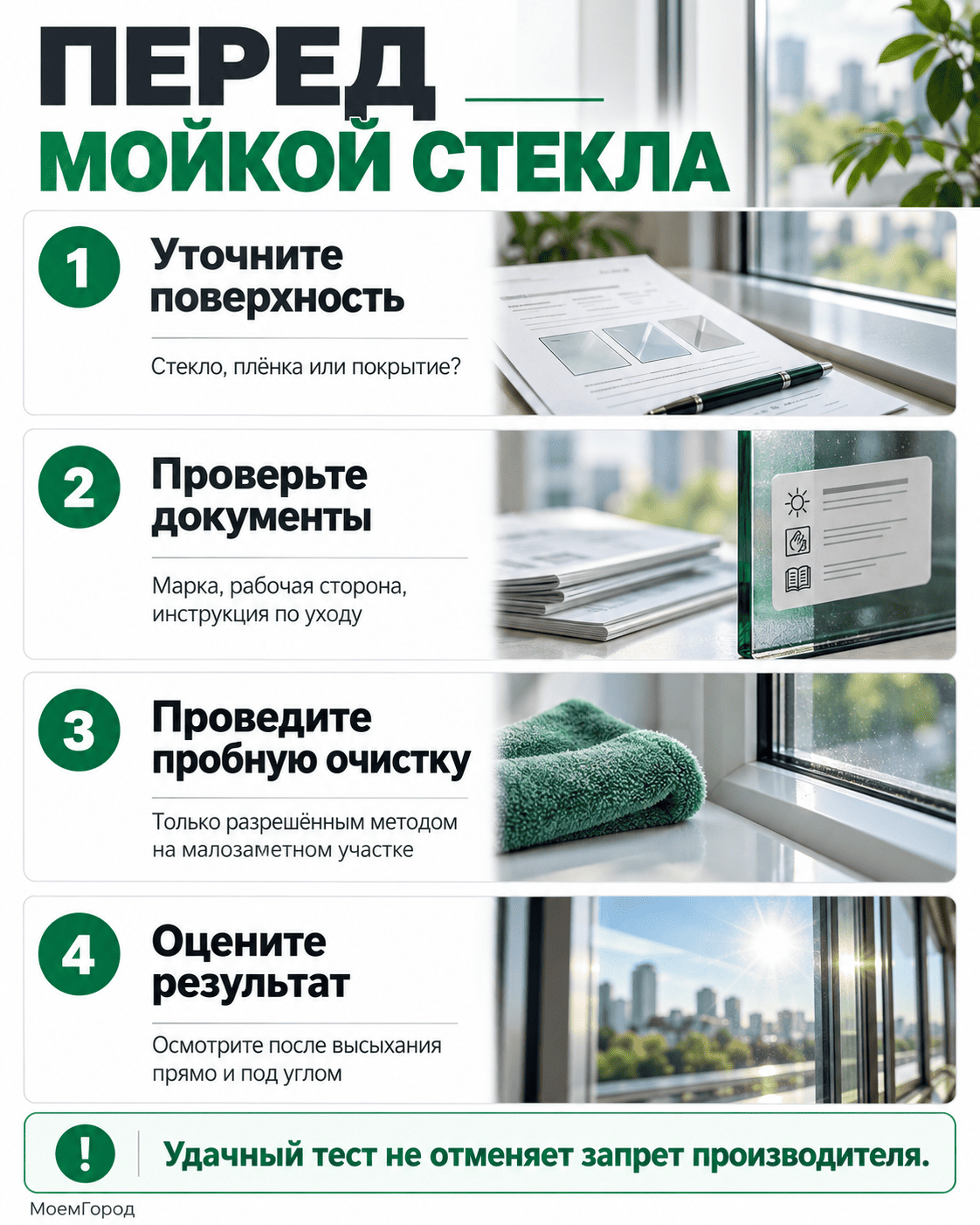 Плёнка или покрытие на стекле: почему нельзя начинать со скребка