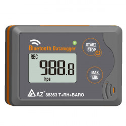 Термологгер-регистратор температуры, влажности, давления AZ Instrument AZ-88363 многоразовый с Bluetooth