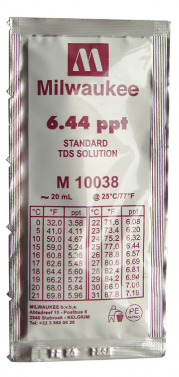 Калибровочный раствор для TDS метров 6.44 ppt  MILWAUKEE 20мл